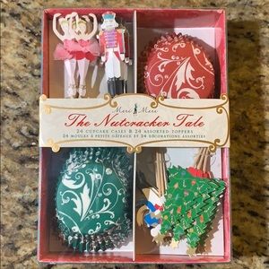 Meri Meri Nutcracker cupcake liners and toppers